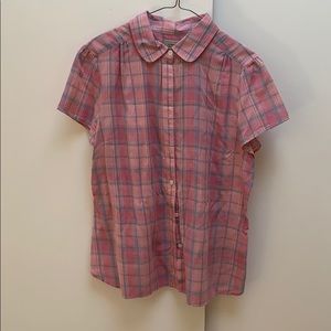 pink L.L. Bean blouse size L